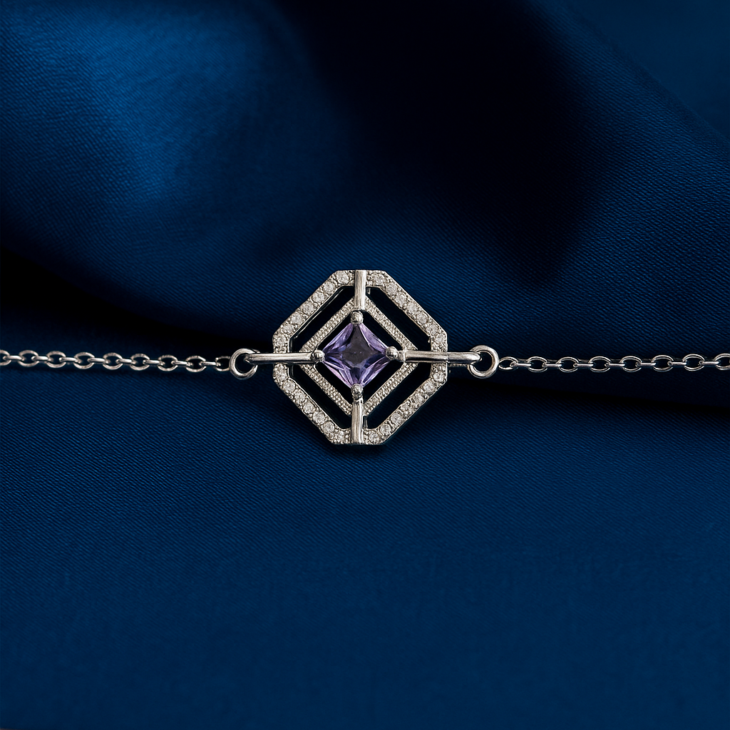 Silver Rakhi – Midnight Hexa