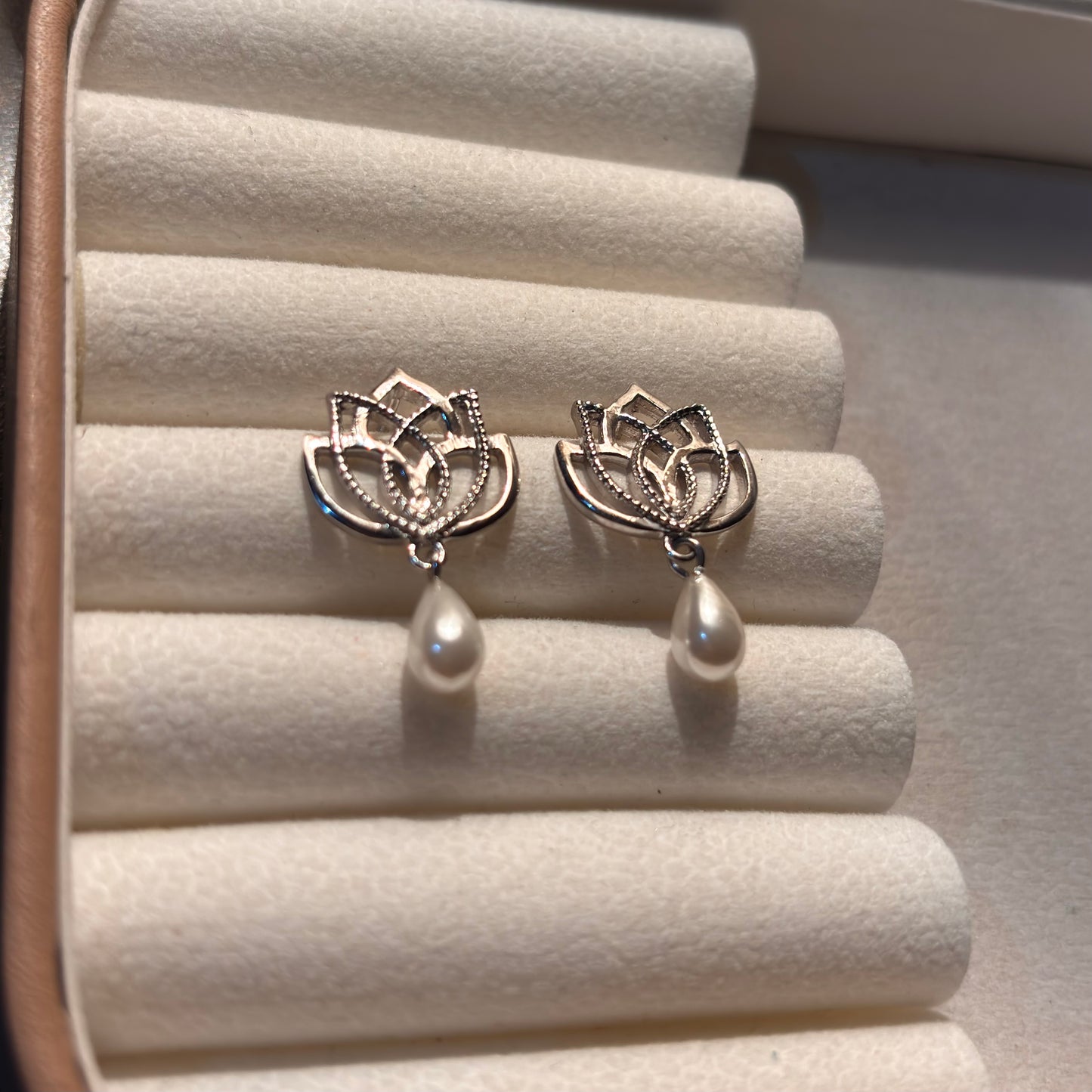 Natural Pearl 925 Pure Silver Earring (Certified)