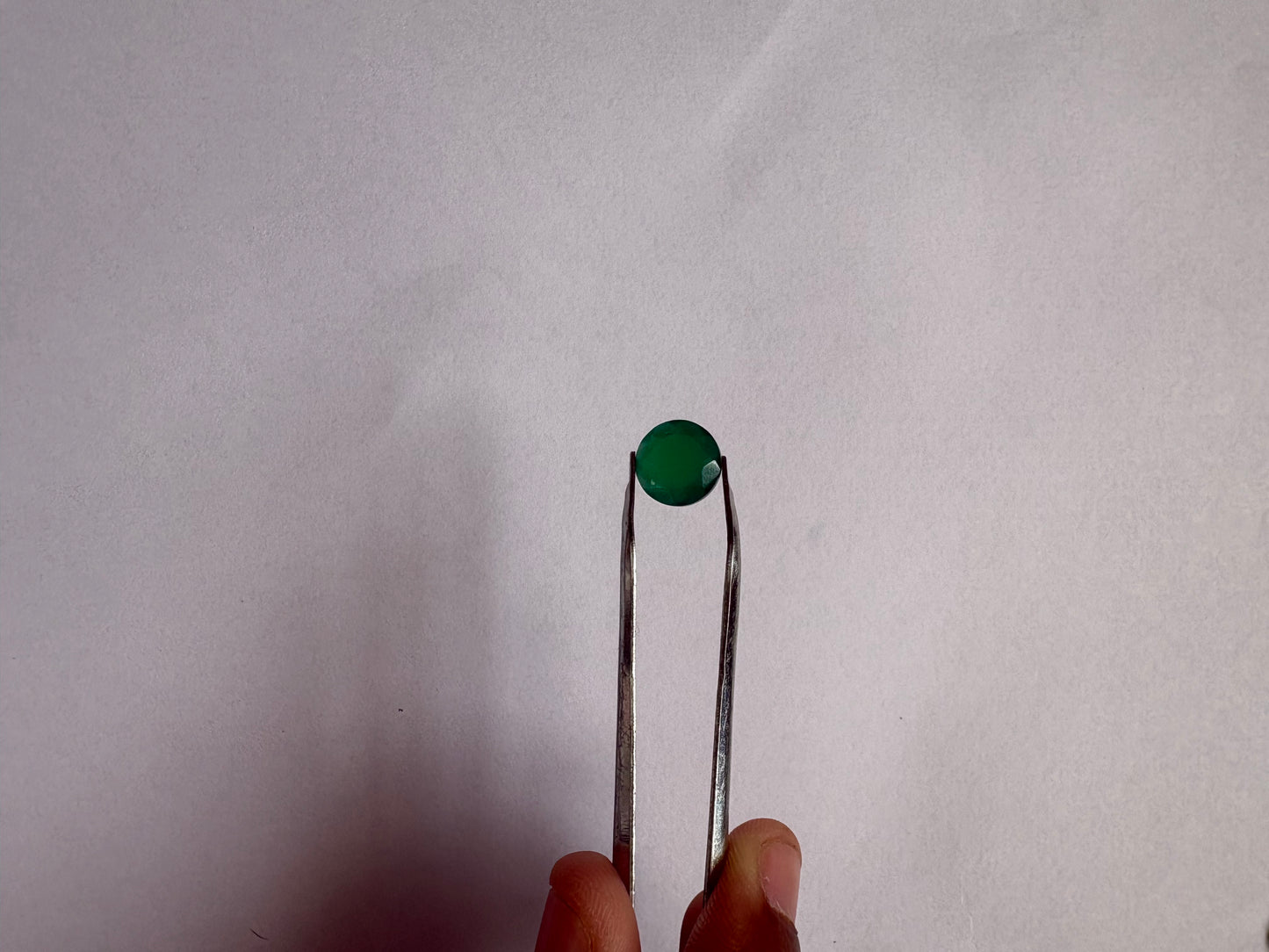 Natural Green Quartz Round shape Gemstone (10x10) Certified