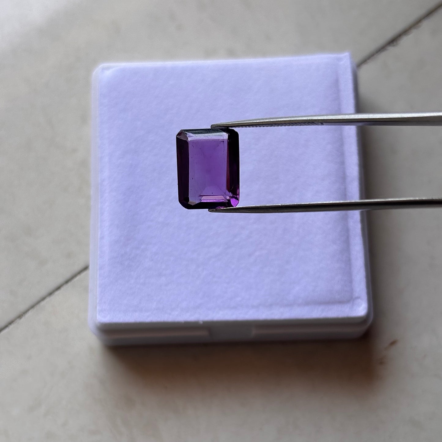 Natural AAA Amethyst Emerald Cut 6.4 Ct (13.5x10.5) Gemstone