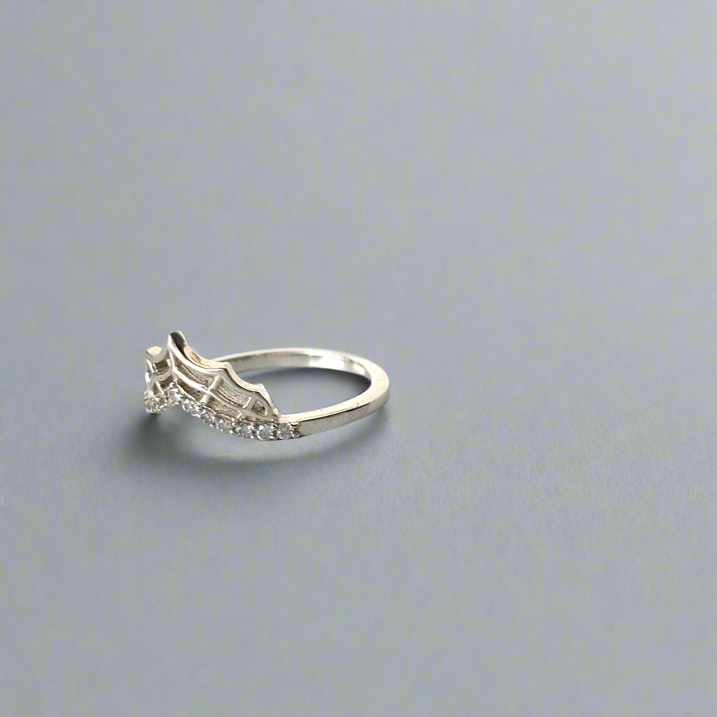 925 Pure Silver Princess Crown Ring for Her