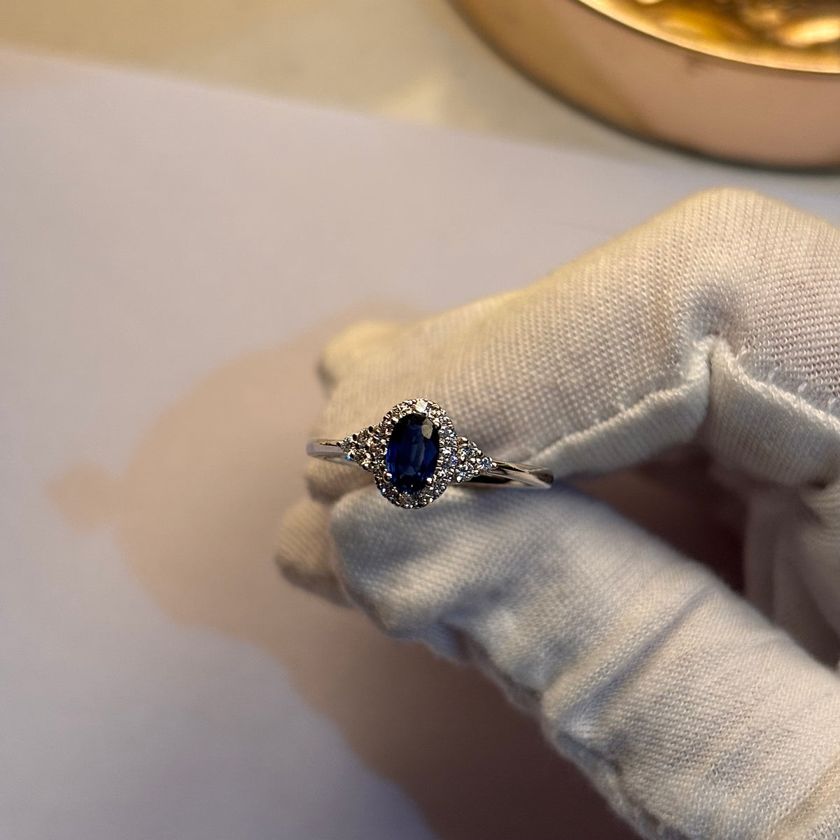 Natural Blue Sapphire 925 Pure Silver Ring (Certified)