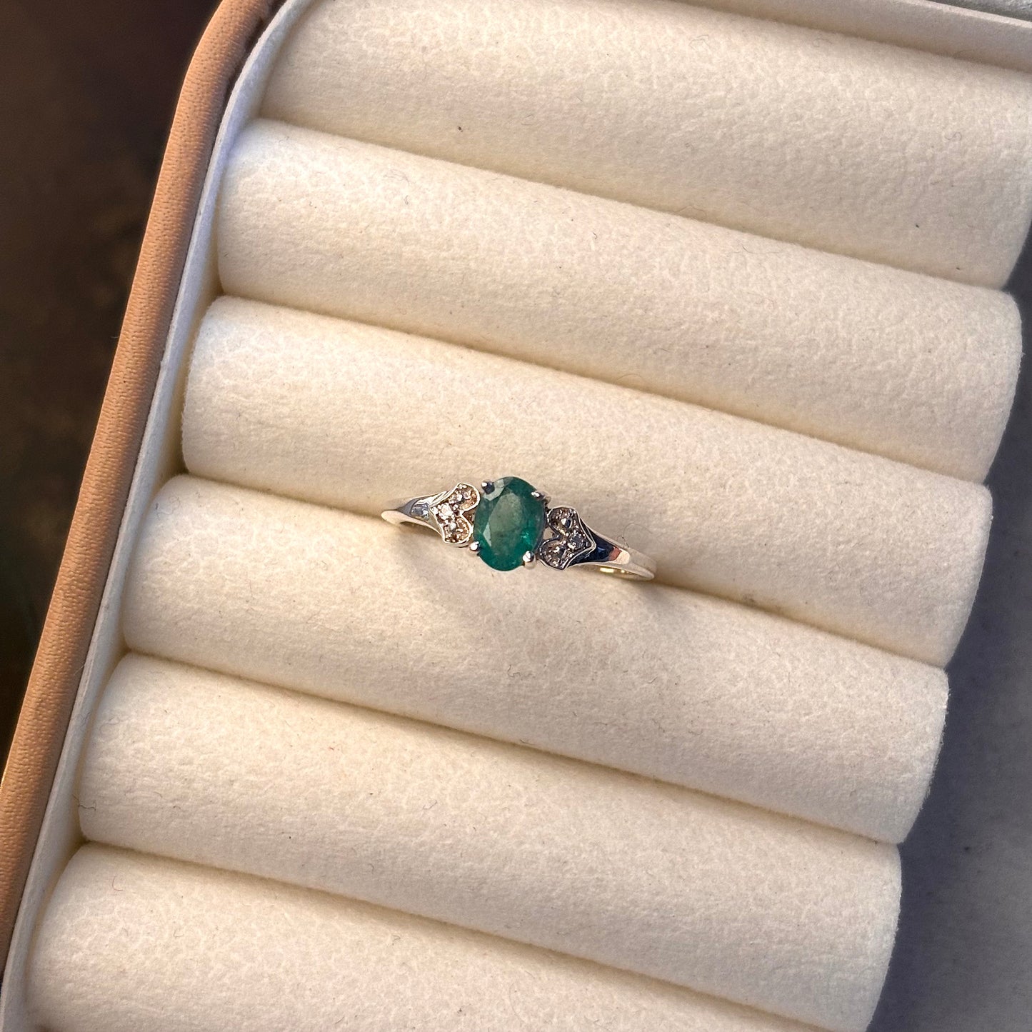 Natural Emerald 925 Pure Silver Ring (Certified)