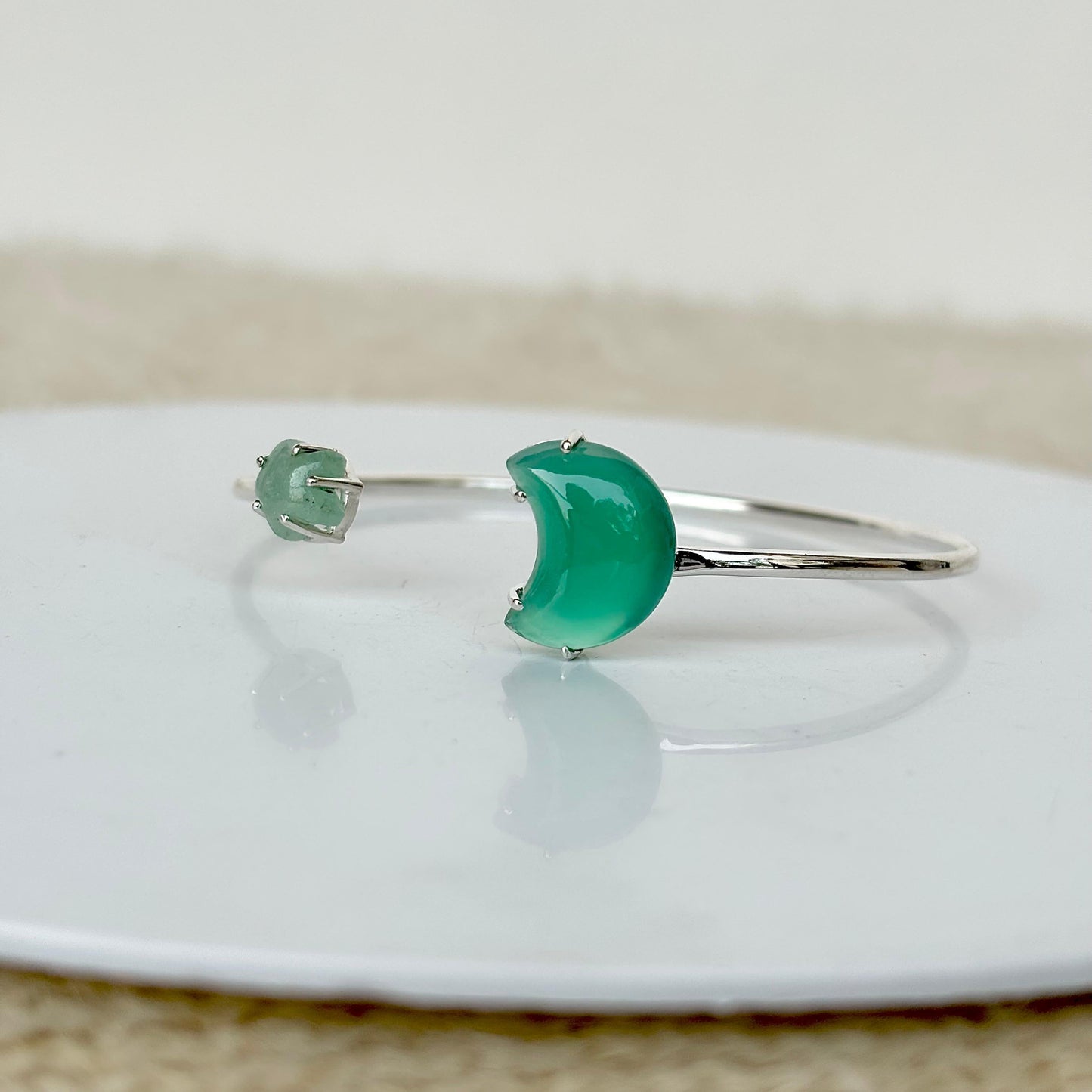 925 sterling silver moon and star bracelet – handcrafted celestial charm jewelry