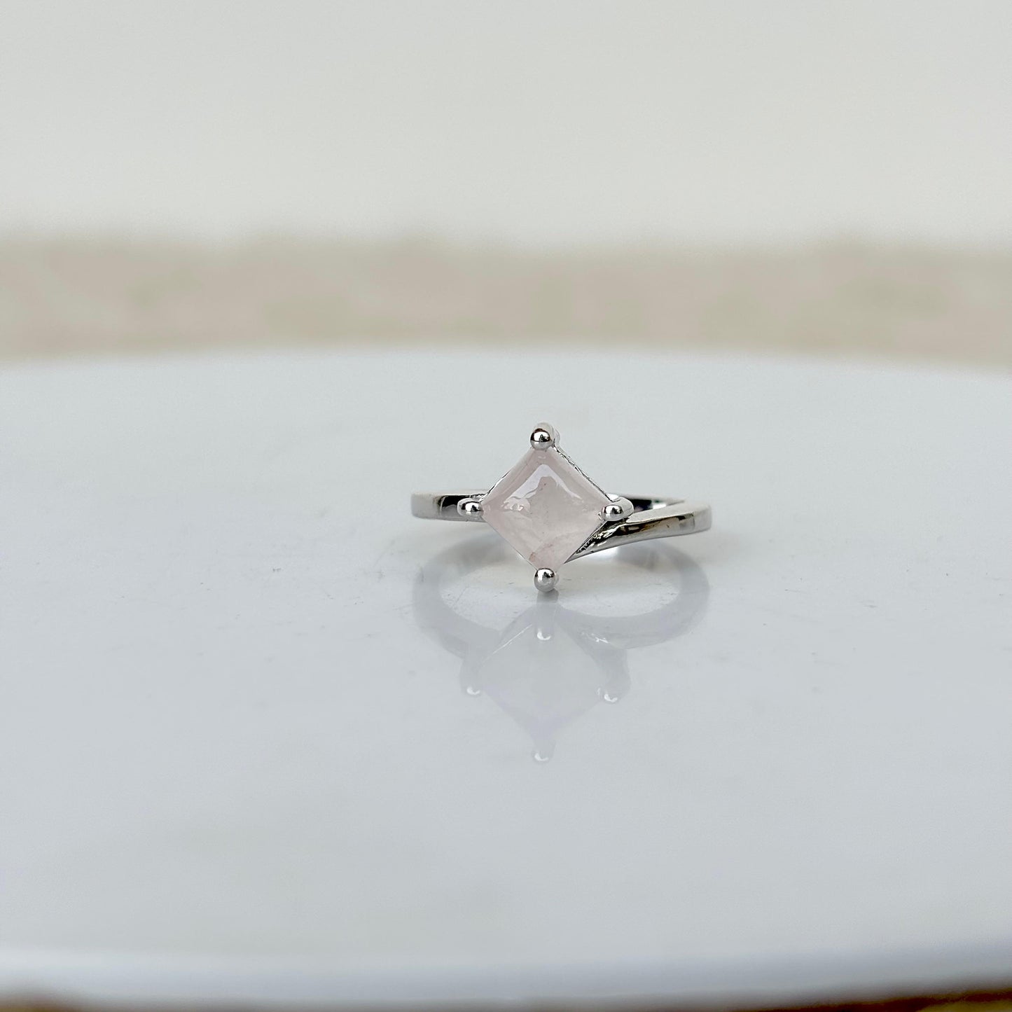 Natural Rose Quartz 925 Pure Silver (Certified)