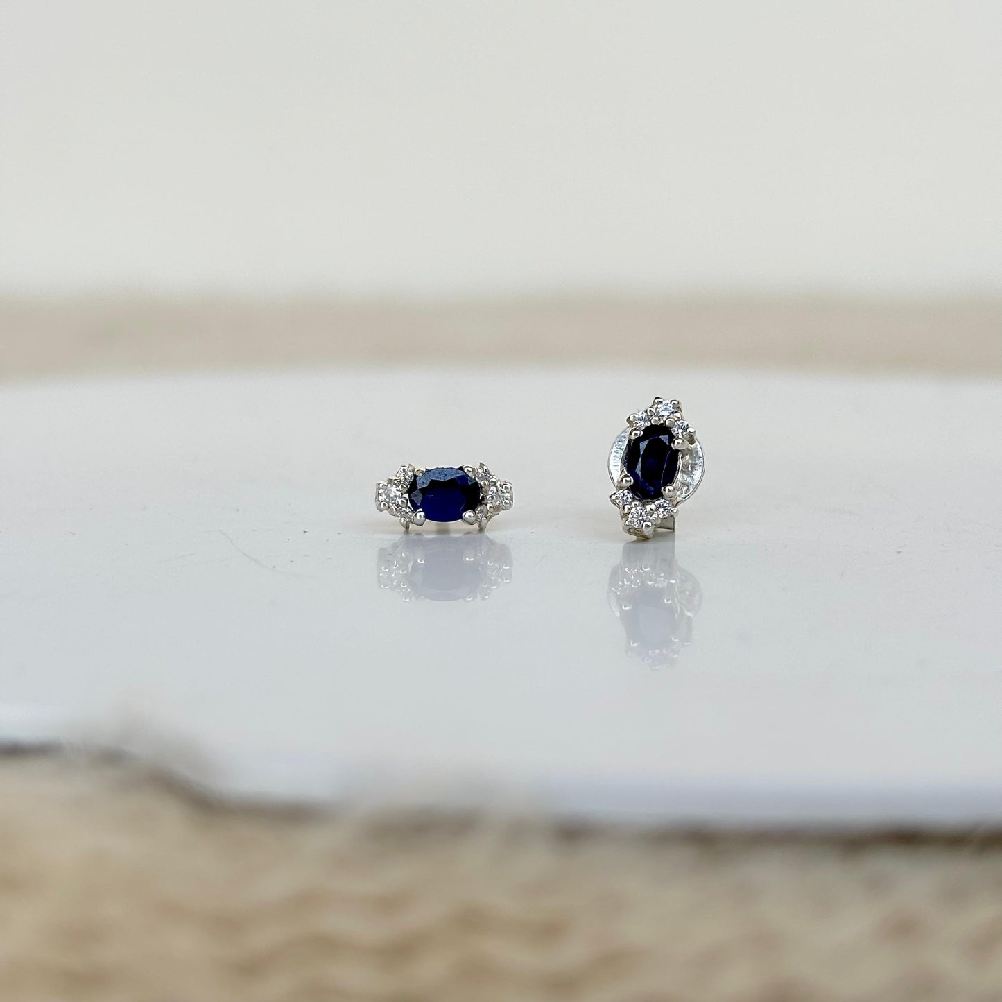 925 sterling silver halo stud earrings with natural black onyx – handcrafted elegant gemstone jewelry