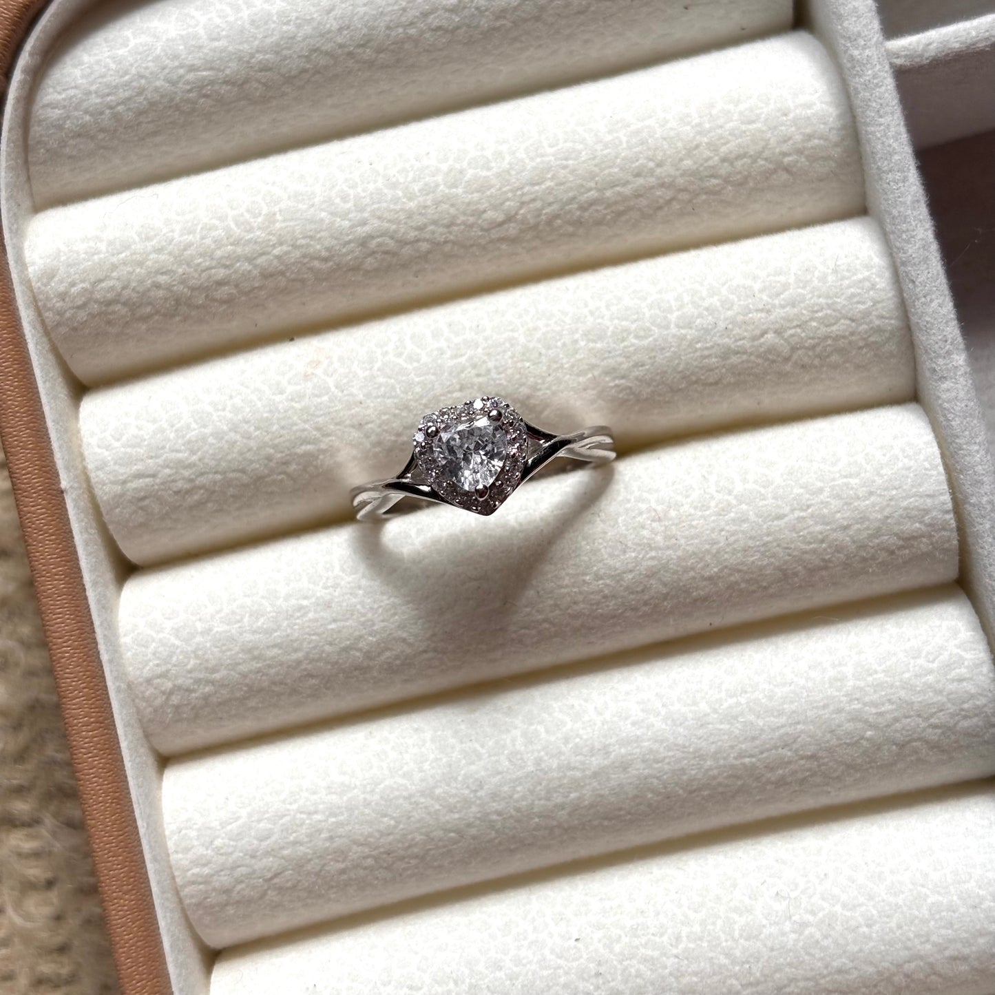 925 Pure Silver Zircon Ring