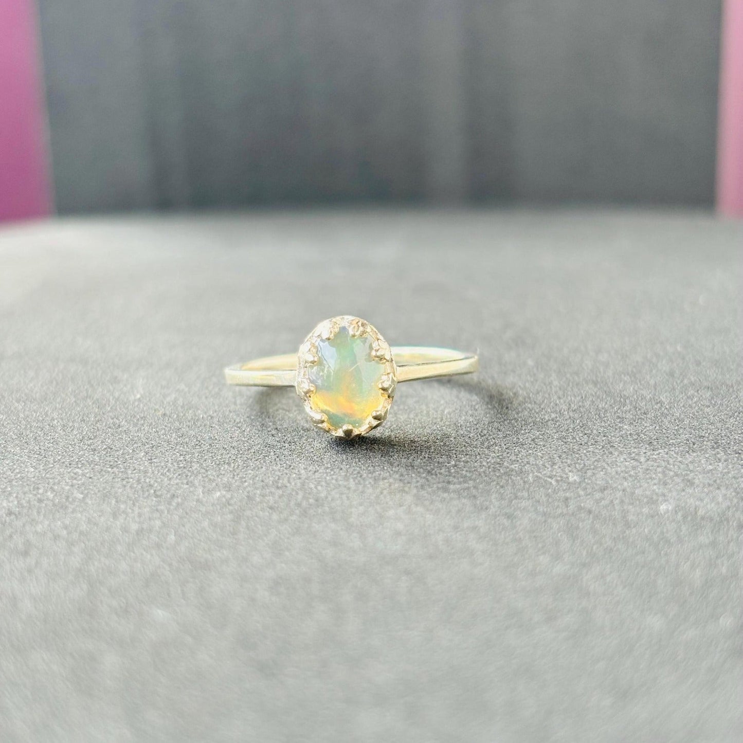 Mystic Fire: The Opal Gemstone Ring