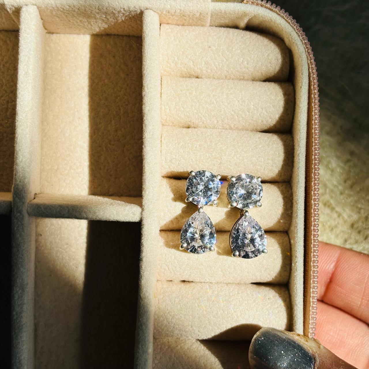 925 Pure Silver Tear Drop Earrings