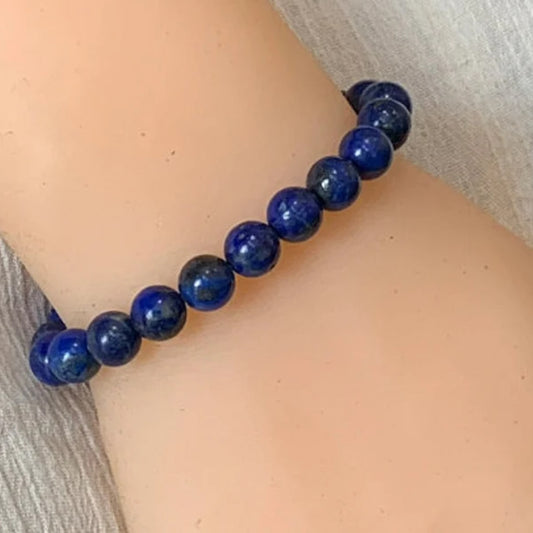 Natural Lapis Lazuli Stretch Bracelet