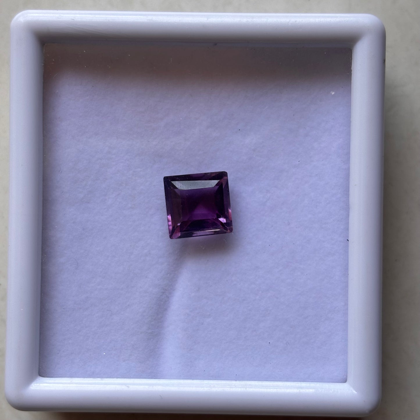 Natural AAA Amethyst Square Shape 6 Ct (10x10) Gemstone