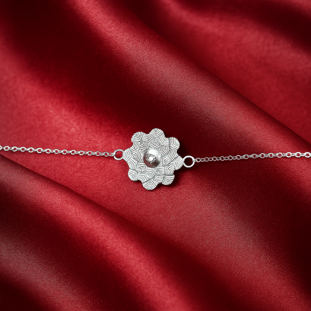 Silver Rakhi Bracelet