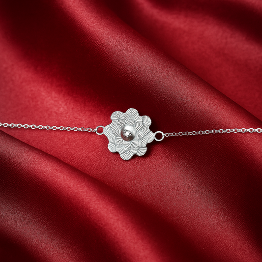 Silver Rakhi Bracelet