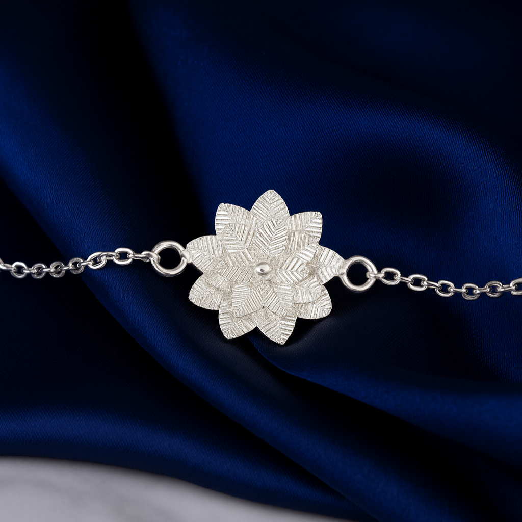 Silver Rakhi Bracelet