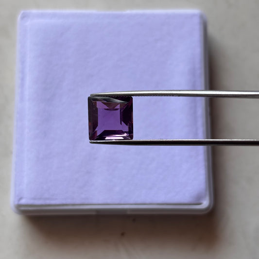 Natural AAA Amethyst Square Shape 6 Ct (10x10) Gemstone
