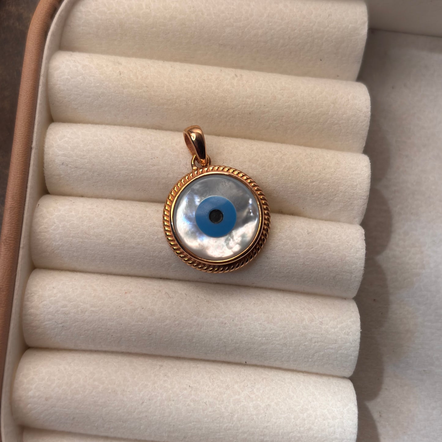 Natural Evil Eye 925 Silver Pendant