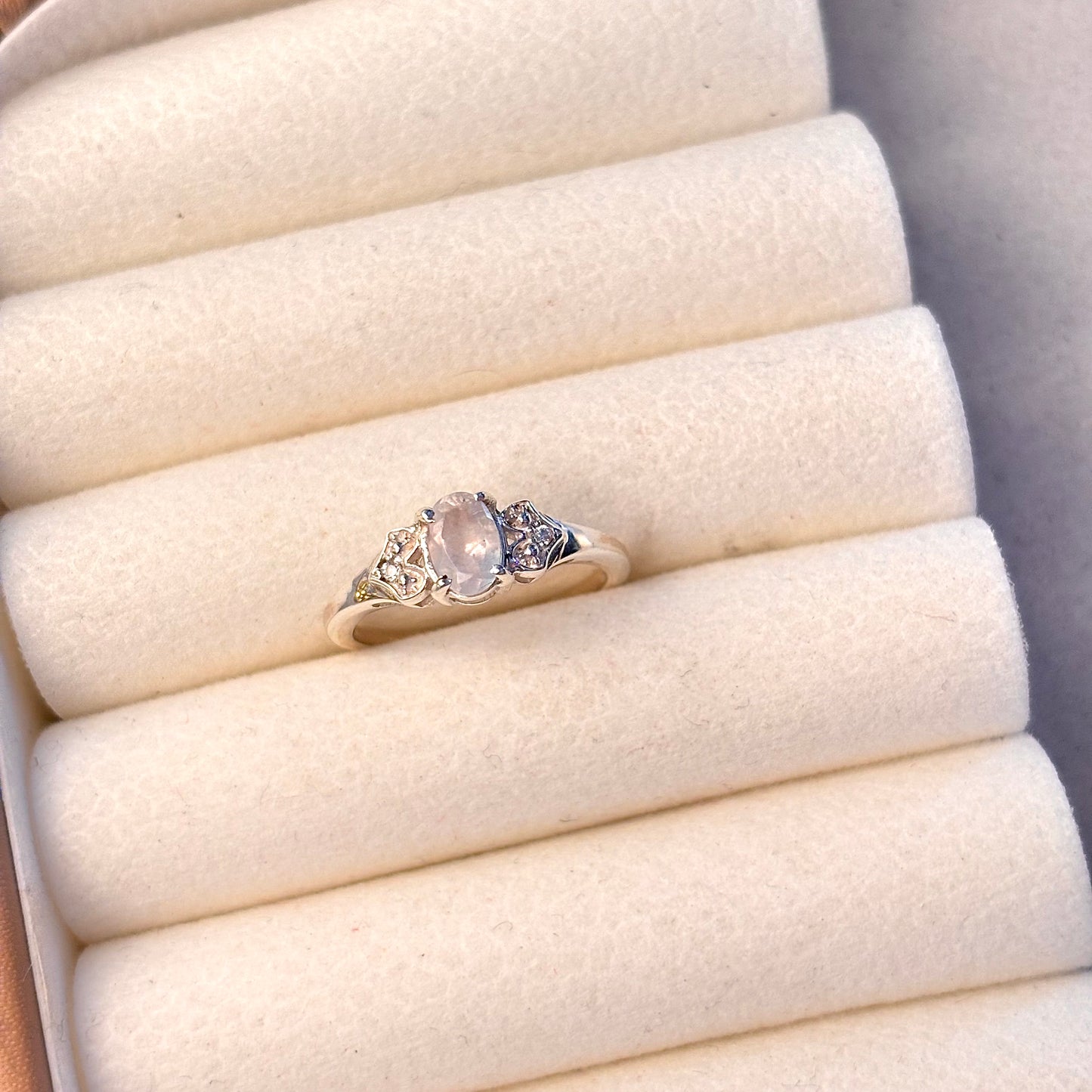 Natural Moonstone 925 Pure Silver Ring (Certified)