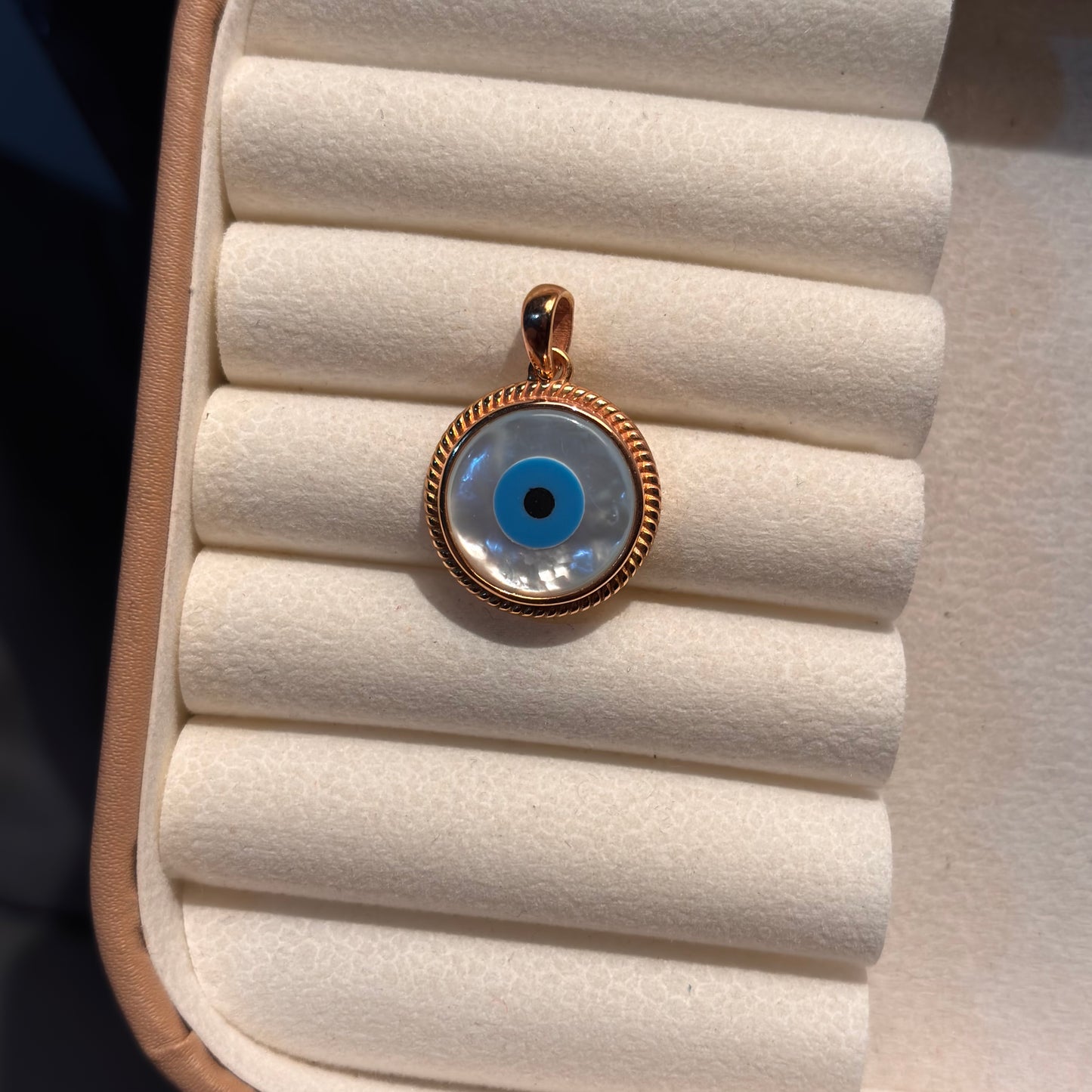 Natural Evil Eye 925 Silver Pendant