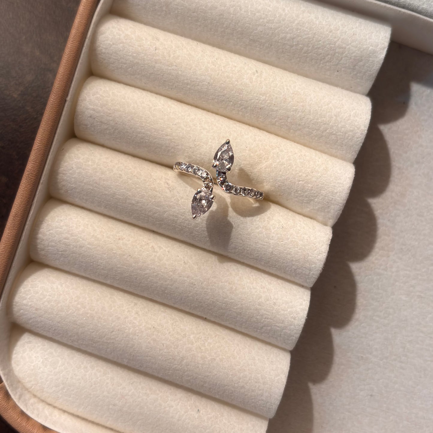925 Pure Silver Zircon Ring