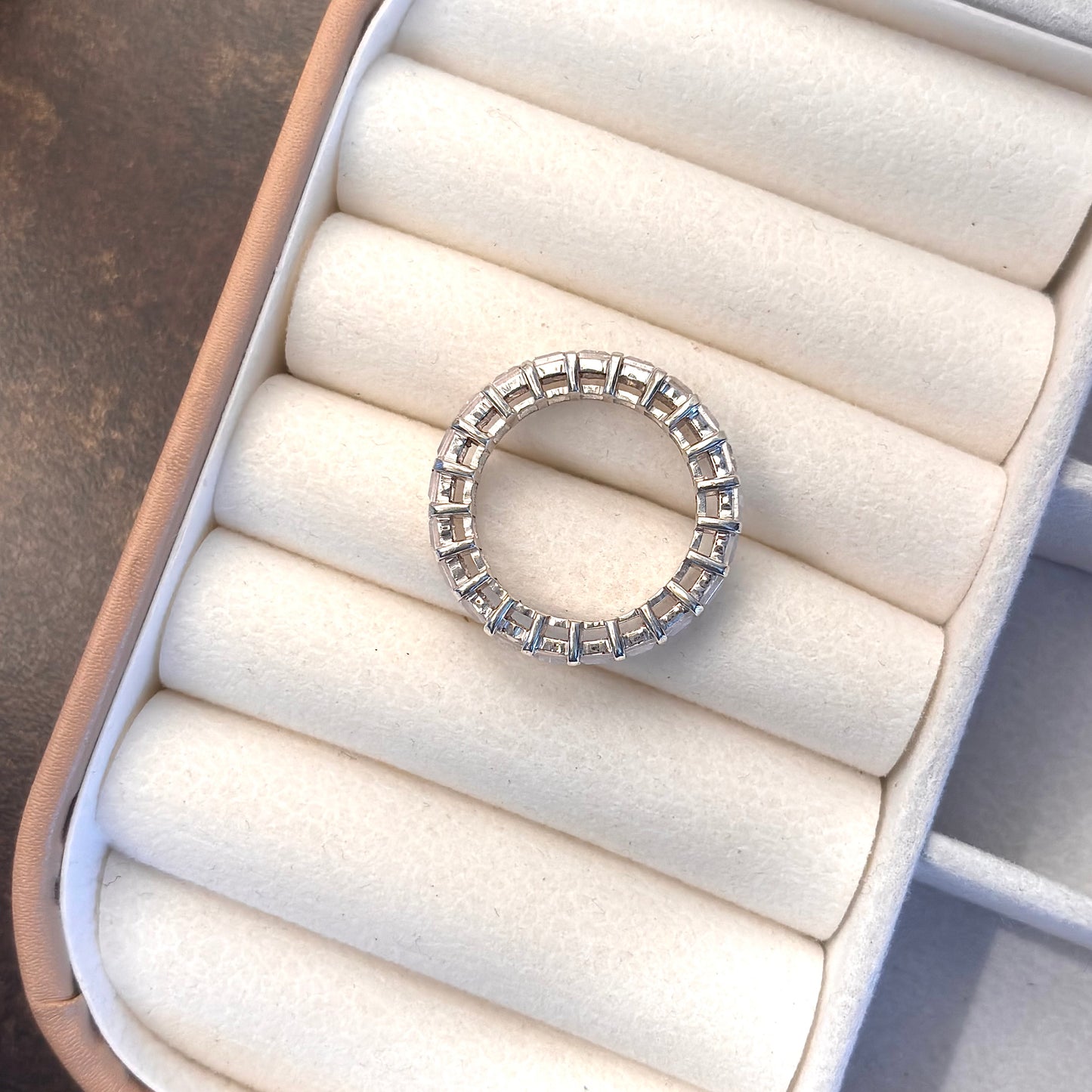 925 Pure Silver Zircon Ring (Certified)