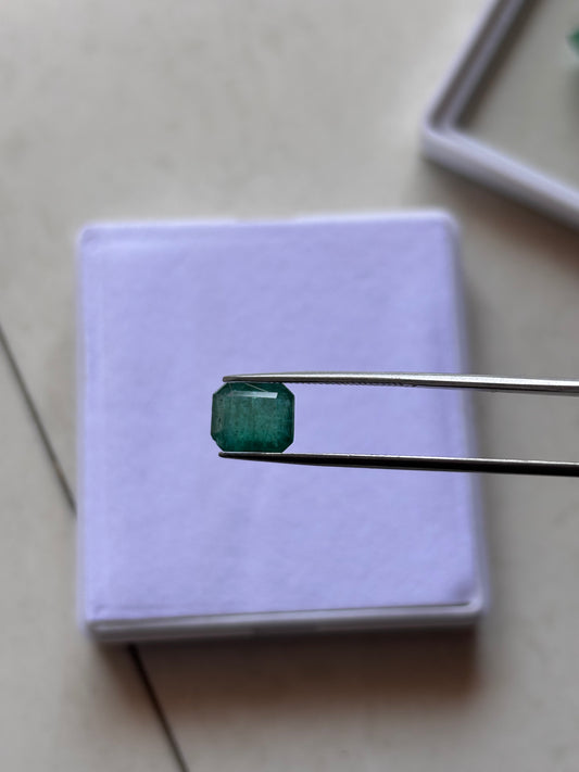 Natural Emerald Square Shape 3.5 Ct (14x13) Gemstone