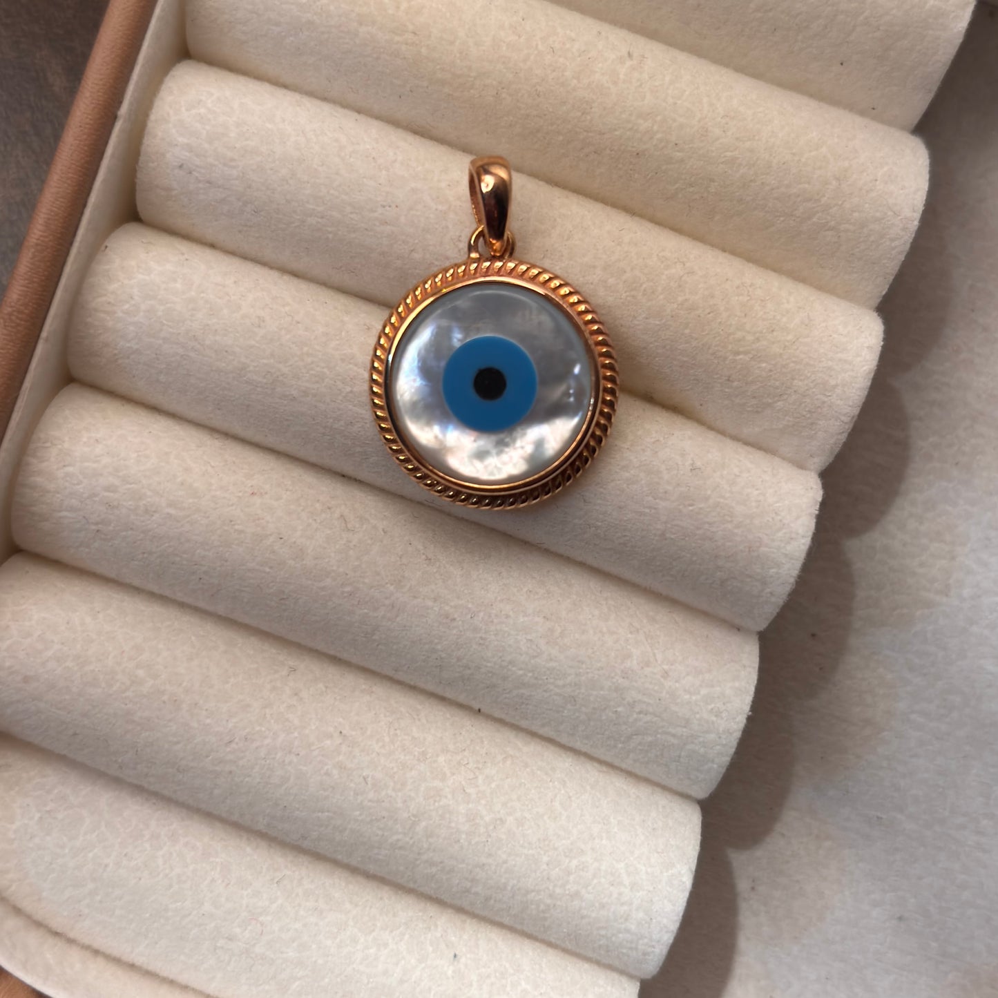 Natural Evil Eye 925 Silver Pendant