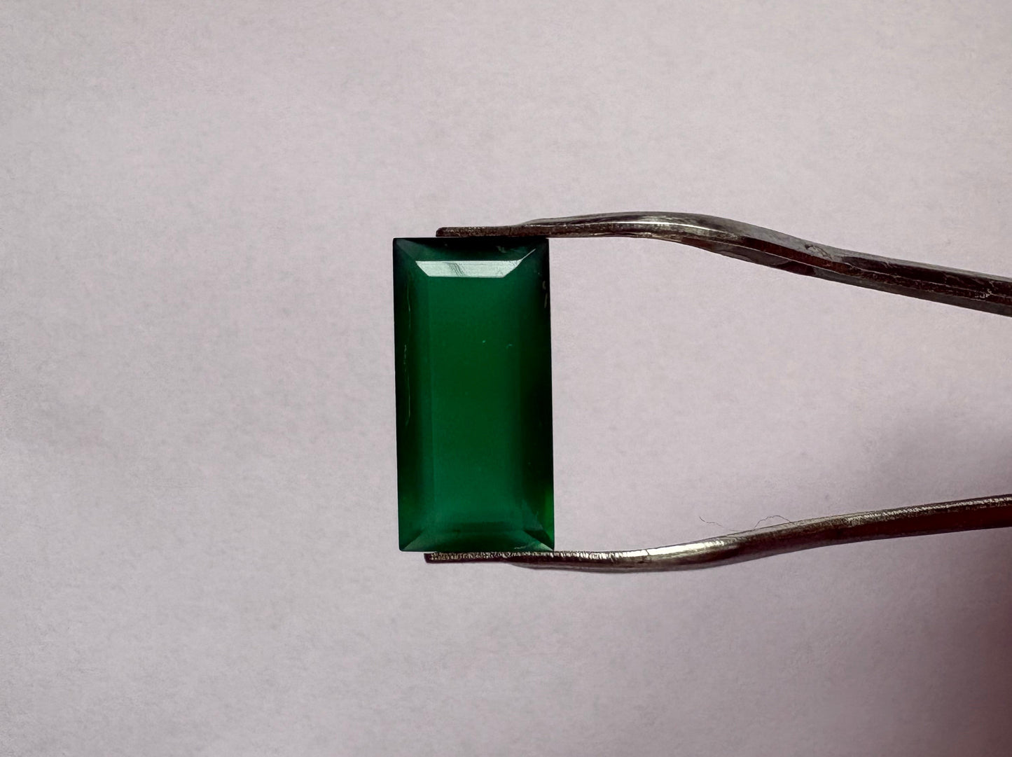 Natural Green Quartz Emerald Cut (18x9) Certified