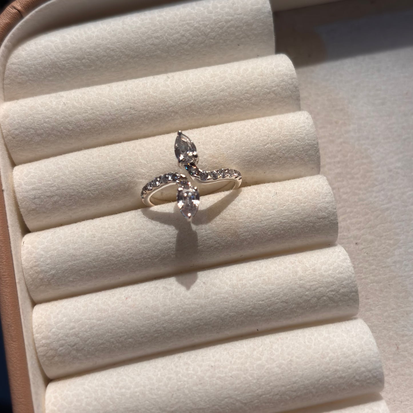 925 Pure Silver Zircon Ring