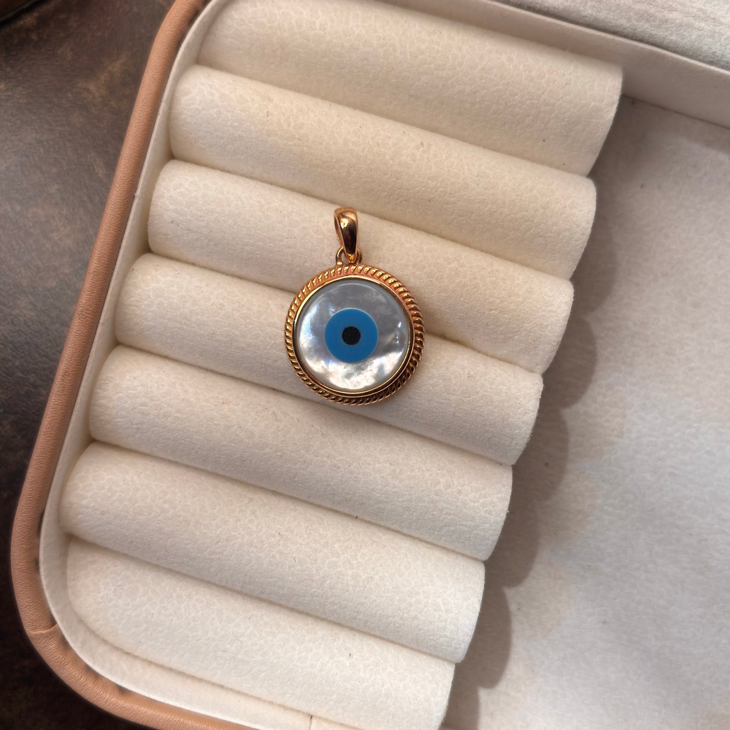 Natural Evil Eye 925 Silver Pendant