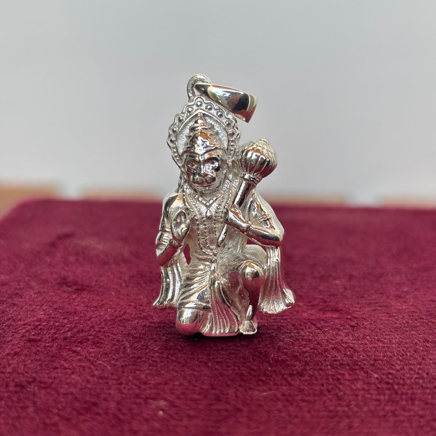 925 Sterling Silver Mahabali Hanuman Pendant