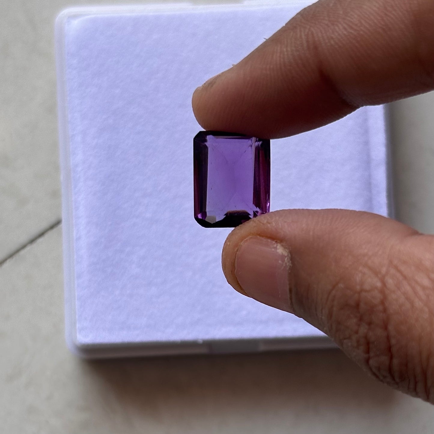 Natural AAA Amethyst Emerald Cut 6.4 Ct (13.5x10.5) Gemstone