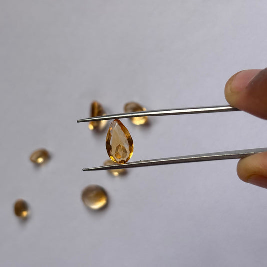 Natural Citrine Pear Cut 2.20 Ct Gemstone (Certified)