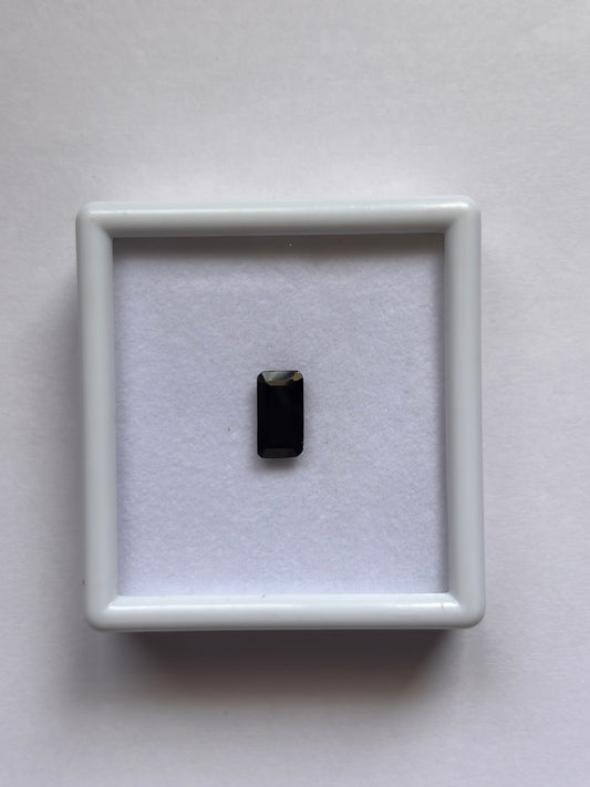 Natural Black Emerald Cut 3.20 Ct Tourmaline (Certified)