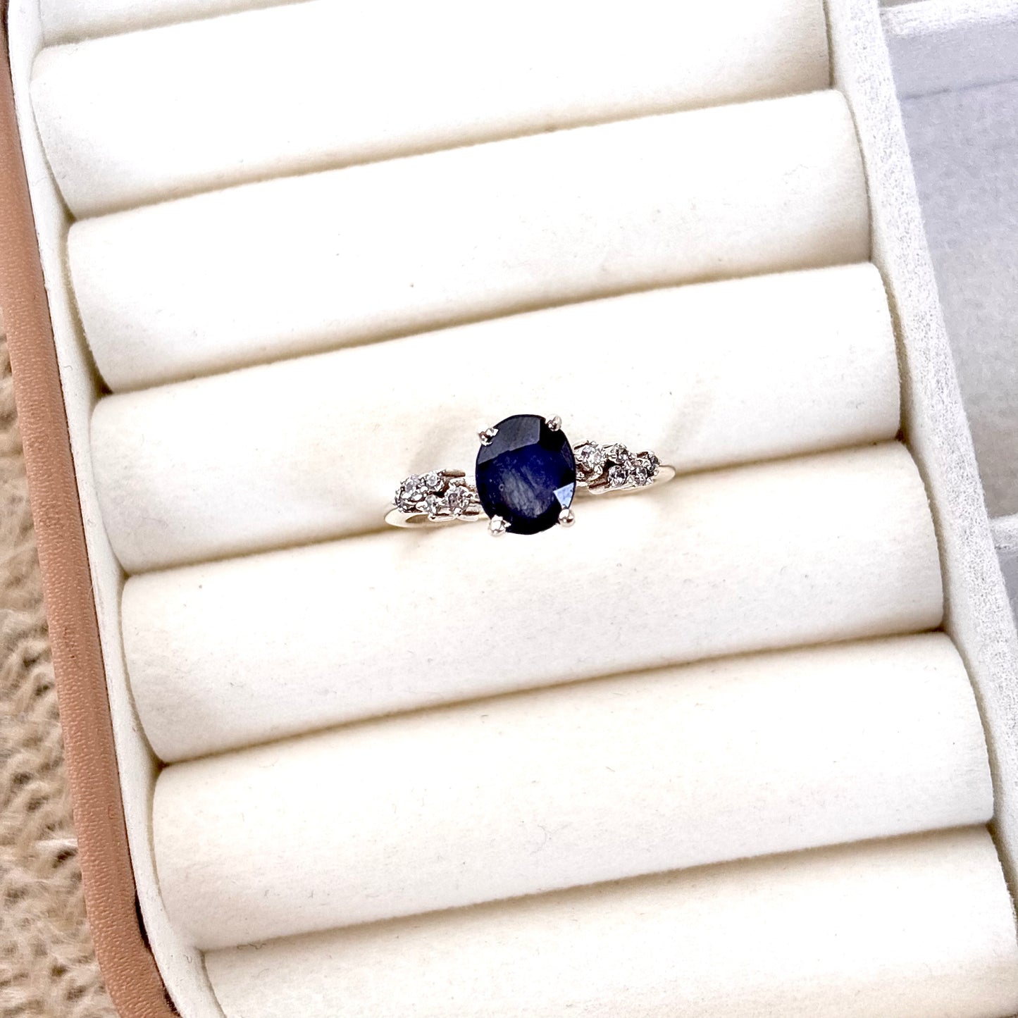 Natural Blue Sapphire 925 Pure Silver Ring (Certified)