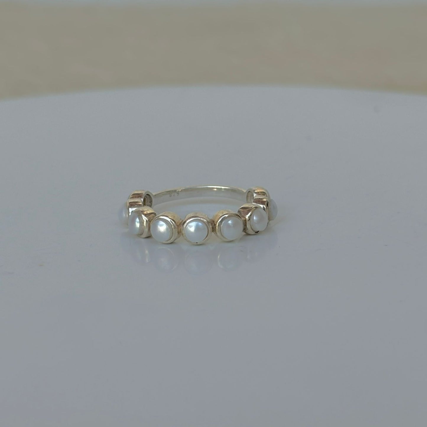 925 Pure Silver Natural Pearl Ring