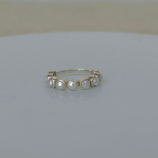 925 Pure Silver Natural Pearl Ring