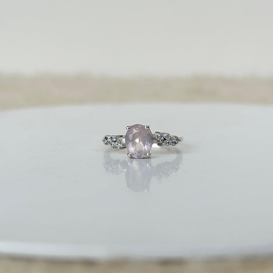 925 Pure Silver Natural Rose Quartz