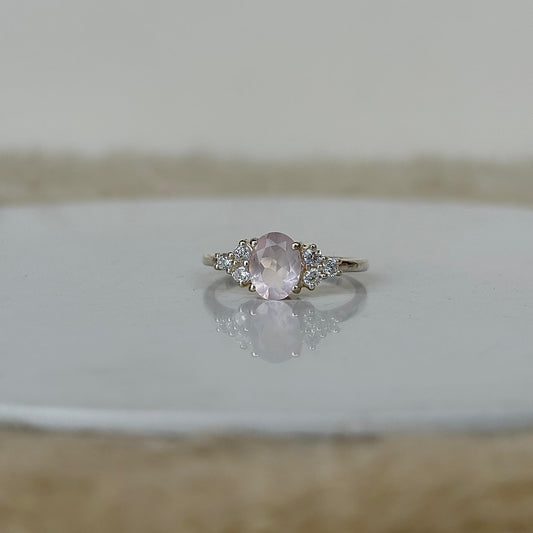 925 Pure Silver Natural Rose Quartz