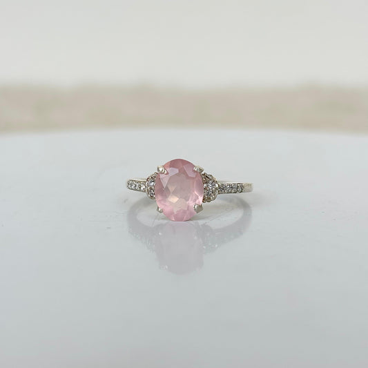 925 Pure Silver Natural Rose Quartz