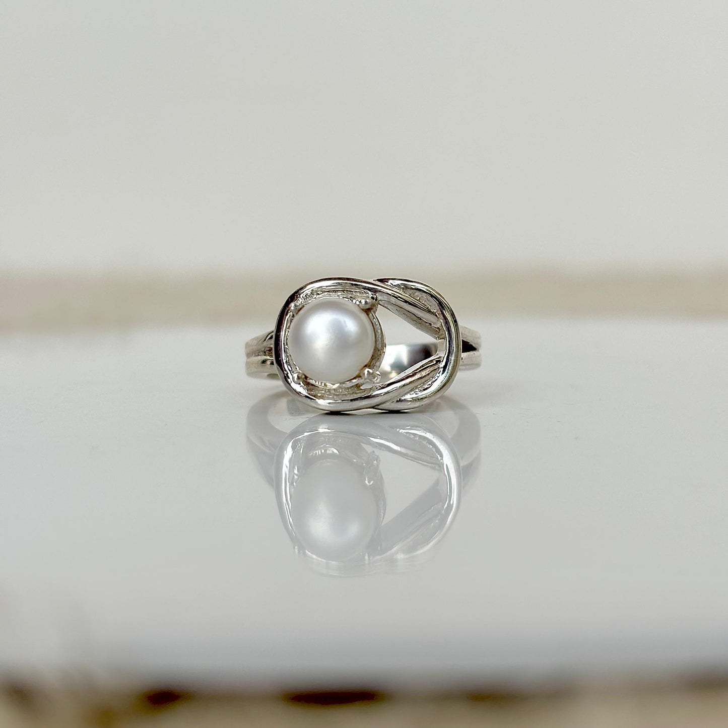 925 Sterling Silver Natural Freshwater Pearl Ring – Genuine Sparkles Jewelry