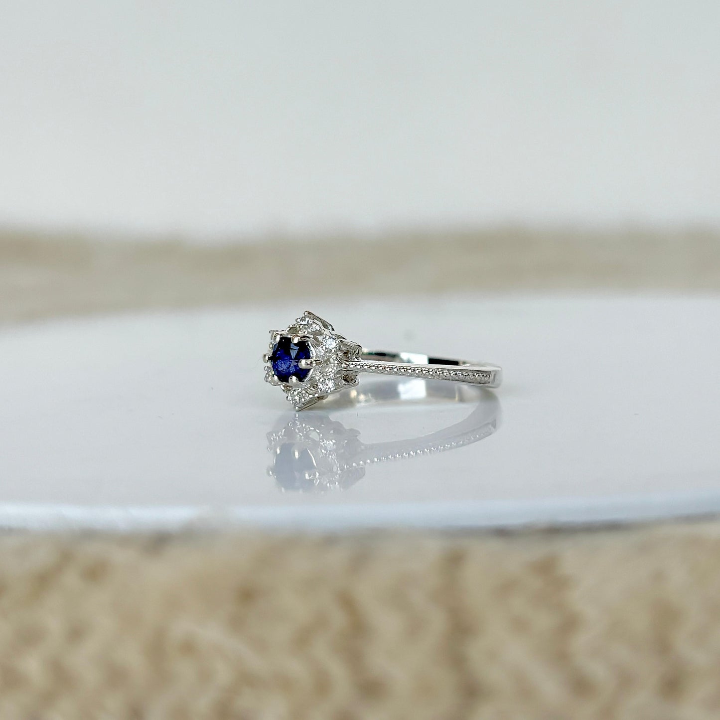 Natural Sapphire Serenity: The Classic Blue Ring