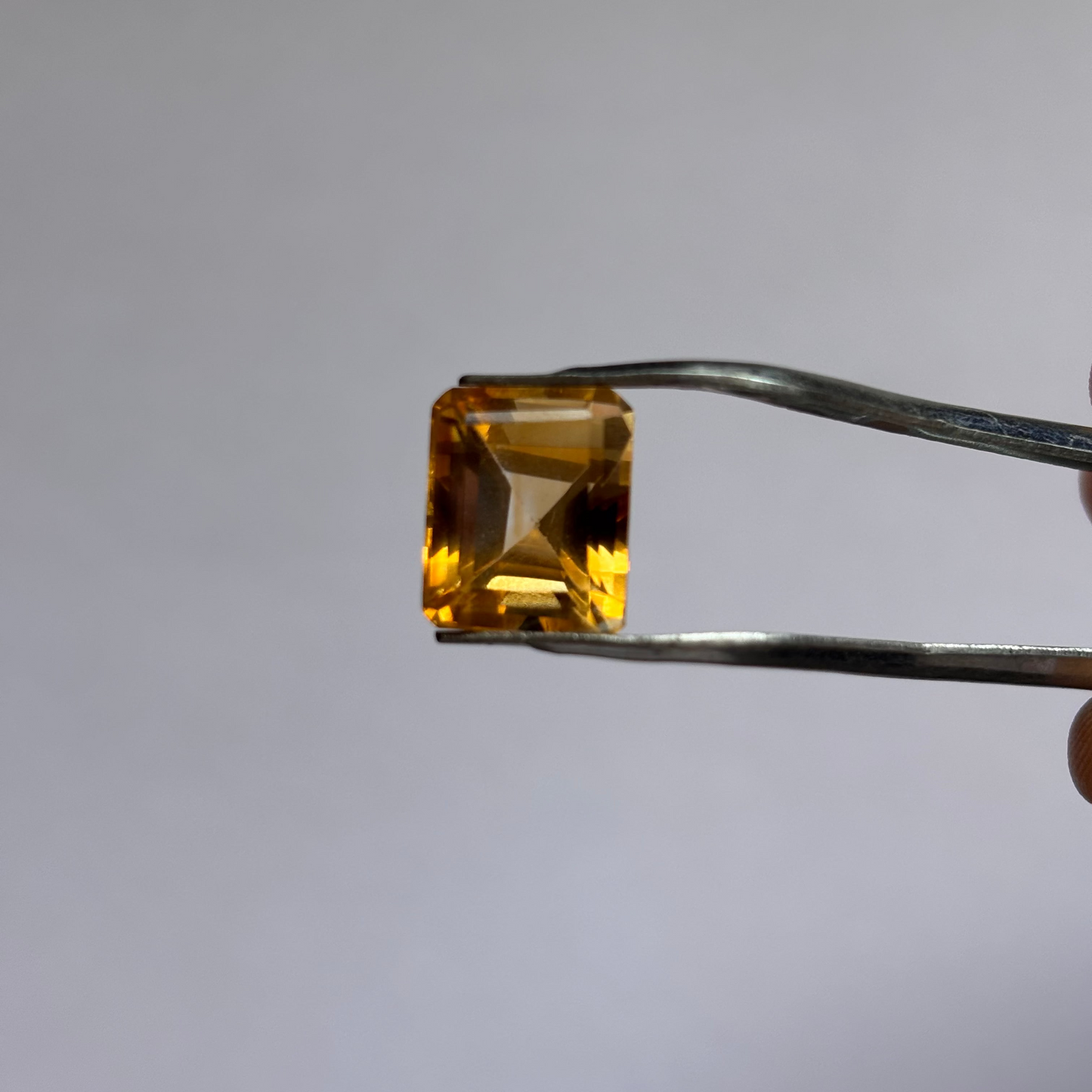 Natural Citrine Emerald Cut 8.65 Ct Gemstone (Certified)