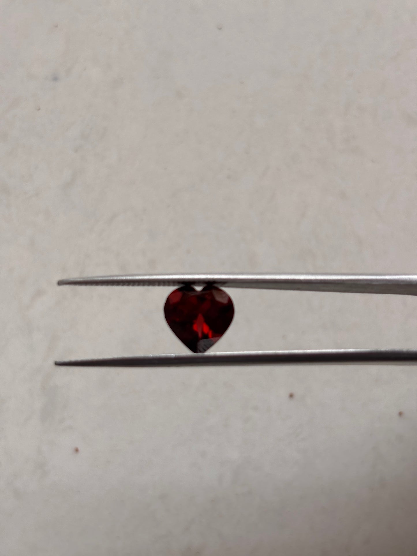 Natural Garnet Heart shape Gemstone (9x9) Certified