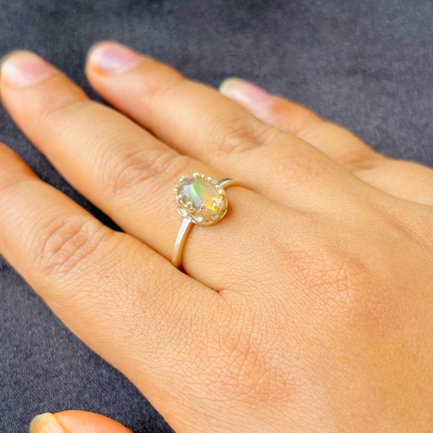 Mystic Fire: The Opal Gemstone Ring