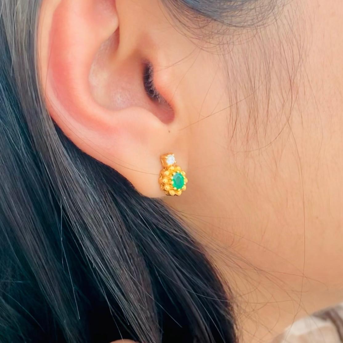 925 Pure Silver Natural Green Onyx Drop Earrings