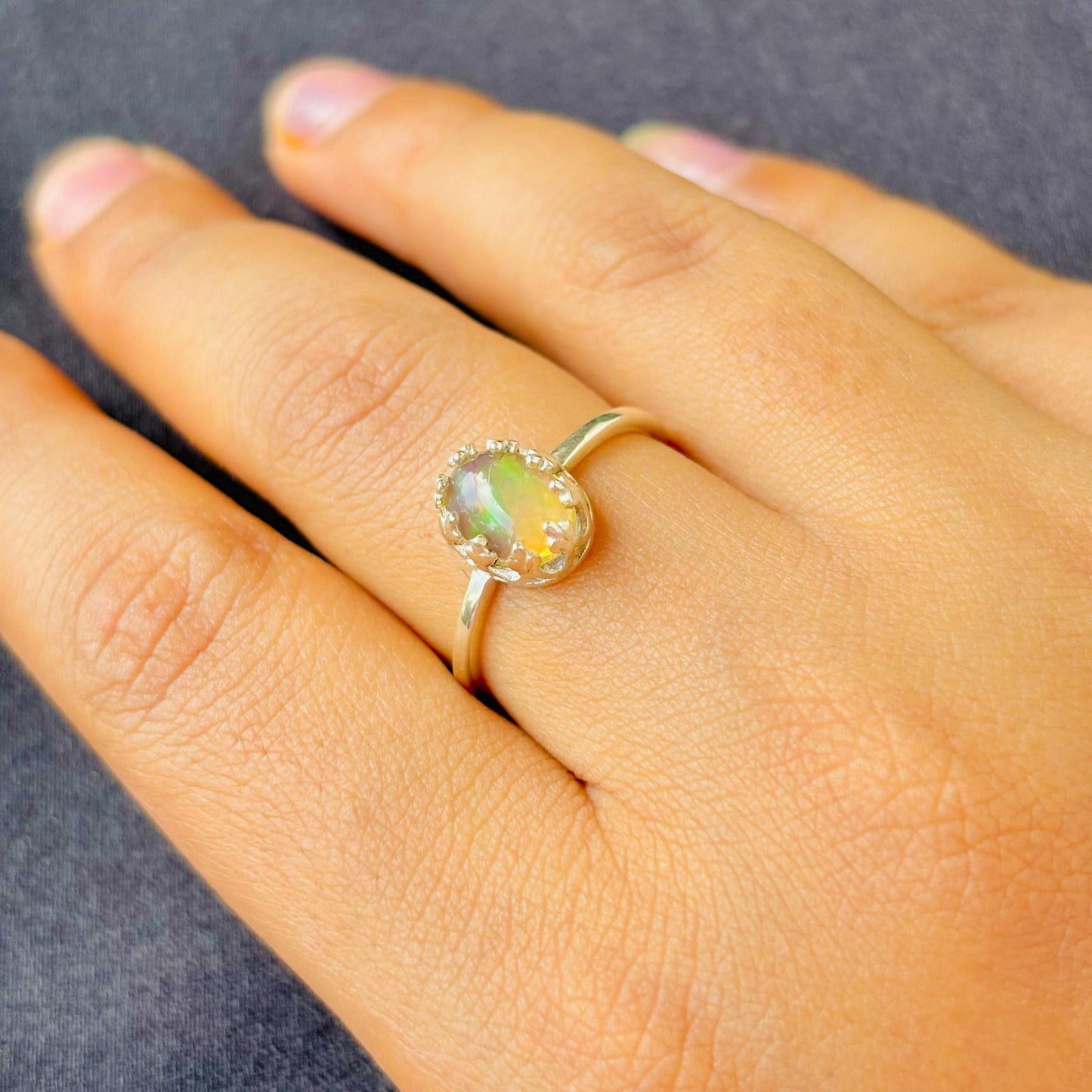 Mystic Fire: The Opal Gemstone Ring