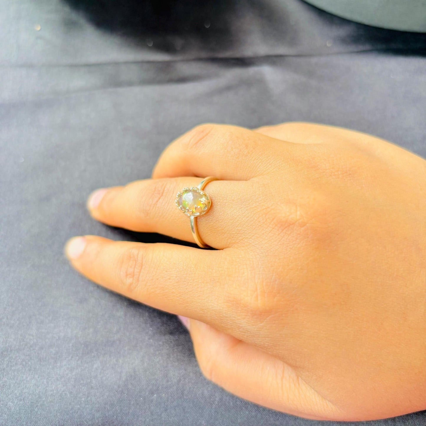 Mystic Fire: The Opal Gemstone Ring