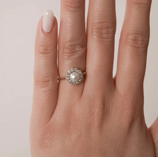 Natural FreshwaterPearl 925 Pure Silver Ring (Certified)