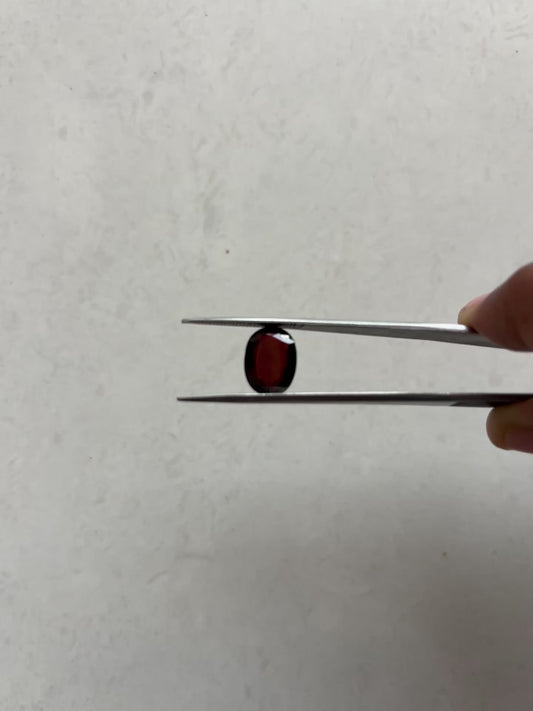 Natural Garnet Oval shape Gemstone (12x9) Certified